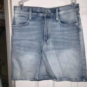 Denim mini skirt